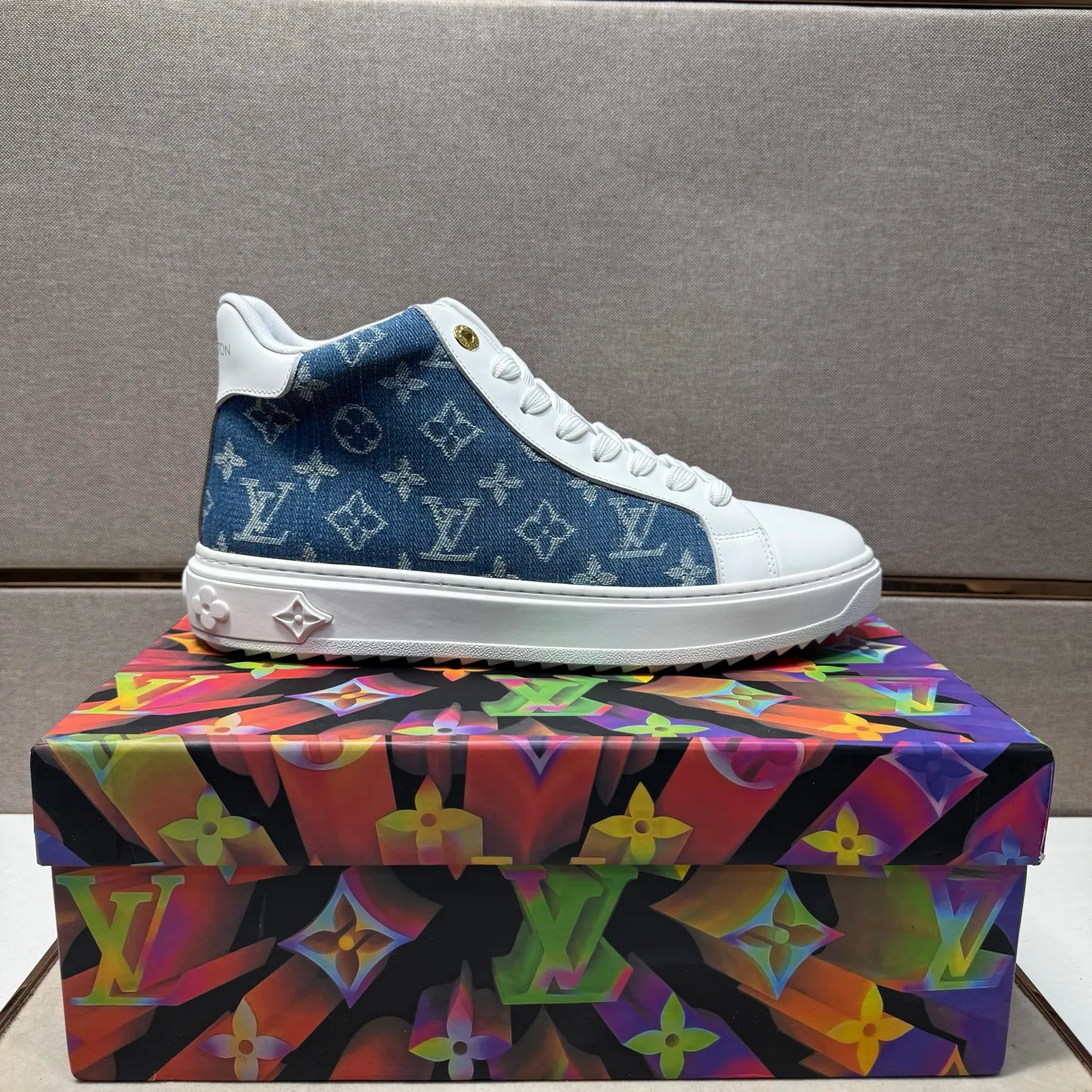 Men's men's shoes 💰pp560 [LV～] Men's casual high-top shoes 2025z cabinet sales simultaneously 🔶Size: 38-44#️⃣ 🔷4 colors🔜The upper is made of multi-material splicing➕Mesh lining, comfortable and breathable, sole: original comfortable and wear-resistant outsole, ⚠️real thing📱photographed🎬real thing is better📢📢📢